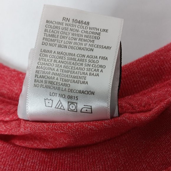 Washington DC Capitals Hockey NHL Unisex Small Shirt Long Sleeve Red Slim Fit - Picture 9 of 10